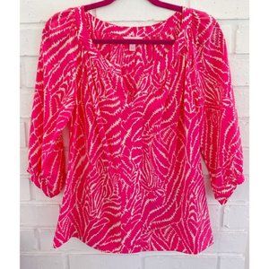 Lilly Pulitzer Show Your Stripes Pink Moxy Top
